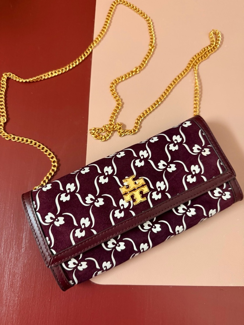 Tory Burch Bow Chain Wallet